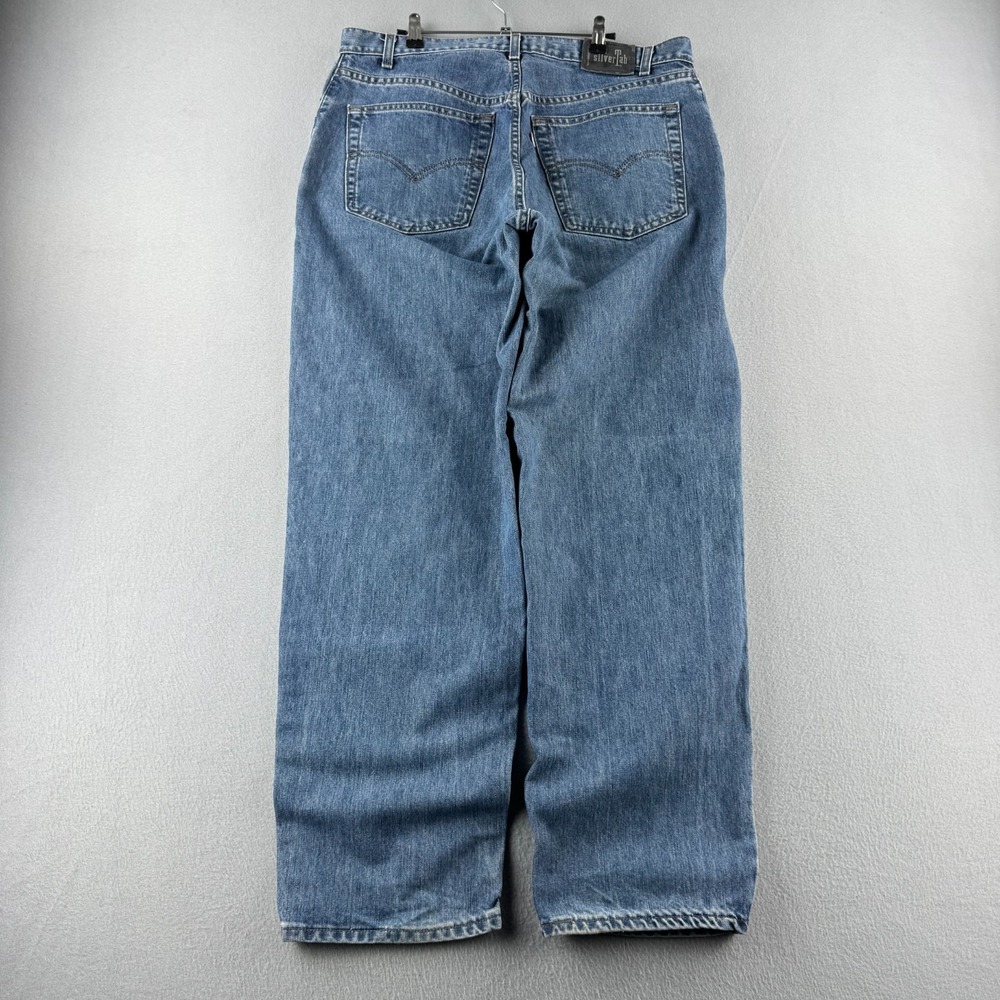 Vintage Levis Silvertab Jeans Mens 36x32 Loose Fit Baggy Paper Tag Y2K 2000